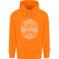 Trust Me I'm a Mechanic Funny Mens 80% Cotton Hoodie Orange