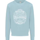 Trust Me I'm a Mechanic Funny Mens Sweatshirt Jumper Light Blue