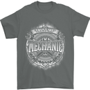 Trust Me I'm a Mechanic Funny Mens T-Shirt Cotton Gildan Charcoal