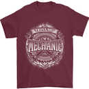 Trust Me I'm a Mechanic Funny Mens T-Shirt Cotton Gildan Maroon