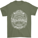 Trust Me I'm a Mechanic Funny Mens T-Shirt Cotton Gildan Military Green