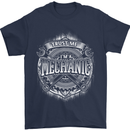 Trust Me I'm a Mechanic Funny Mens T-Shirt Cotton Gildan Navy Blue