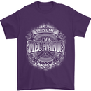 Trust Me I'm a Mechanic Funny Mens T-Shirt Cotton Gildan Purple