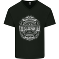 Trust Me I'm a Mechanic Funny Mens V-Neck Cotton T-Shirt Black