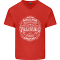 Trust Me I'm a Mechanic Funny Mens V-Neck Cotton T-Shirt Red