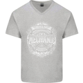 Trust Me I'm a Mechanic Funny Mens V-Neck Cotton T-Shirt Sports Grey