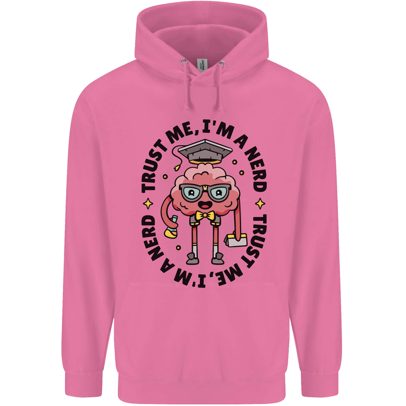Trust Me I'm a Nerd Geek Graduate Brainy Childrens Kids Hoodie Azalea