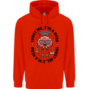 Trust Me I'm a Nerd Geek Graduate Brainy Childrens Kids Hoodie Bright Red