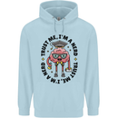 Trust Me I'm a Nerd Geek Graduate Brainy Childrens Kids Hoodie Light Blue