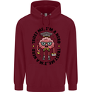 Trust Me I'm a Nerd Geek Graduate Brainy Childrens Kids Hoodie Maroon