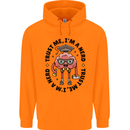 Trust Me I'm a Nerd Geek Graduate Brainy Childrens Kids Hoodie Orange