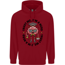 Trust Me I'm a Nerd Geek Graduate Brainy Childrens Kids Hoodie Red