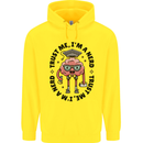 Trust Me I'm a Nerd Geek Graduate Brainy Childrens Kids Hoodie Yellow