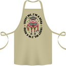 Trust Me I'm a Nerd Geek Graduate Brainy Cotton Apron 100% Organic Khaki