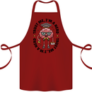 Trust Me I'm a Nerd Geek Graduate Brainy Cotton Apron 100% Organic Maroon