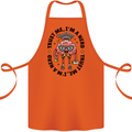 Trust Me I'm a Nerd Geek Graduate Brainy Cotton Apron 100% Organic Orange