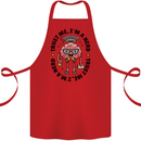 Trust Me I'm a Nerd Geek Graduate Brainy Cotton Apron 100% Organic Red