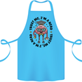 Trust Me I'm a Nerd Geek Graduate Brainy Cotton Apron 100% Organic Turquoise