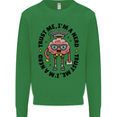 Trust Me I'm a Nerd Geek Graduate Brainy Kids Sweatshirt Jumper Irish Green