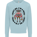 Trust Me I'm a Nerd Geek Graduate Brainy Kids Sweatshirt Jumper Light Blue