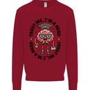Trust Me I'm a Nerd Geek Graduate Brainy Kids Sweatshirt Jumper Red