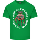 Trust Me I'm a Nerd Geek Graduate Brainy Kids T-Shirt Childrens Irish Green