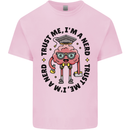 Trust Me I'm a Nerd Geek Graduate Brainy Kids T-Shirt Childrens Light Pink