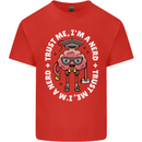 Trust Me I'm a Nerd Geek Graduate Brainy Kids T-Shirt Childrens Red