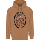 Trust Me I'm a Nerd Geek Graduate Brainy Mens 80% Cotton Hoodie Caramel Latte