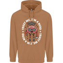 Trust Me I'm a Nerd Geek Graduate Brainy Mens 80% Cotton Hoodie Caramel Latte