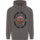 Trust Me I'm a Nerd Geek Graduate Brainy Mens 80% Cotton Hoodie Charcoal