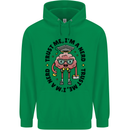 Trust Me I'm a Nerd Geek Graduate Brainy Mens 80% Cotton Hoodie Irish Green