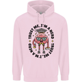 Trust Me I'm a Nerd Geek Graduate Brainy Mens 80% Cotton Hoodie Light Pink