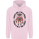 Trust Me I'm a Nerd Geek Graduate Brainy Mens 80% Cotton Hoodie Light Pink