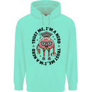 Trust Me I'm a Nerd Geek Graduate Brainy Mens 80% Cotton Hoodie Peppermint
