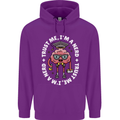 Trust Me I'm a Nerd Geek Graduate Brainy Mens 80% Cotton Hoodie Purple