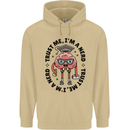 Trust Me I'm a Nerd Geek Graduate Brainy Mens 80% Cotton Hoodie Sand