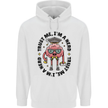 Trust Me I'm a Nerd Geek Graduate Brainy Mens 80% Cotton Hoodie White