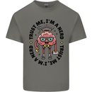 Trust Me I'm a Nerd Geek Graduate Brainy Mens Cotton T-Shirt Tee Top Charcoal