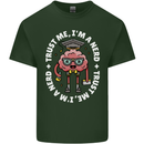Trust Me I'm a Nerd Geek Graduate Brainy Mens Cotton T-Shirt Tee Top Forest Green