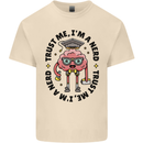 Trust Me I'm a Nerd Geek Graduate Brainy Mens Cotton T-Shirt Tee Top Natural