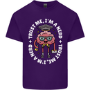 Trust Me I'm a Nerd Geek Graduate Brainy Mens Cotton T-Shirt Tee Top Purple