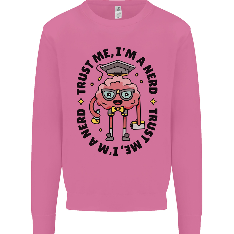 Trust Me I'm a Nerd Geek Graduate Brainy Mens Sweatshirt Jumper Azalea