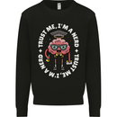 Trust Me I'm a Nerd Geek Graduate Brainy Mens Sweatshirt Jumper Black