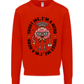 Trust Me I'm a Nerd Geek Graduate Brainy Mens Sweatshirt Jumper Bright Red