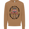Trust Me I'm a Nerd Geek Graduate Brainy Mens Sweatshirt Jumper Caramel Latte