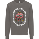 Trust Me I'm a Nerd Geek Graduate Brainy Mens Sweatshirt Jumper Charcoal