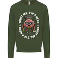 Trust Me I'm a Nerd Geek Graduate Brainy Mens Sweatshirt Jumper Forest Green