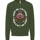 Trust Me I'm a Nerd Geek Graduate Brainy Mens Sweatshirt Jumper Forest Green