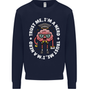 Trust Me I'm a Nerd Geek Graduate Brainy Mens Sweatshirt Jumper Navy Blue